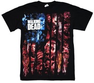 The Walking Dead T-Shirt American Flag USA GILDAN