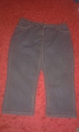 CROP jeansy rybaczki roz 46