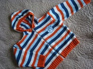 SWETER W KOLOROWE PASY J NOWY 12-18 M 80-86 CM