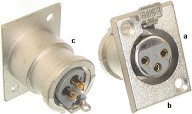 Złącze XLR 3pin gniazdo damskie na obudowę NC508J