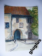 AKWARELA F. JARCZEWSKI 1990 R