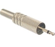 Wtyk Jack 2.5 mono metalowy na kabel P111A - 1 sztuka