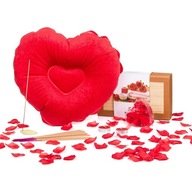 Zestaw akcesoriów łazienkowych Froster 128 elementów odcienie czerwieni