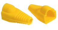 Wtyk 8P/8C RJ45 osłona żółta - 10 sztuk