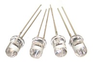 Dioda LED 5mm 600mcd zielona klarowna - 20 sztuk