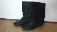 Botki czarne buty kozaki rozmiar 40