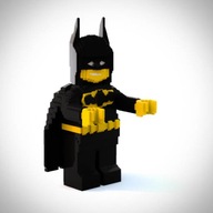 Figurka jak Batman zbudo. z klocków LEGO dekoracja