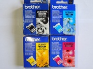 4x TUSZ BROTHER LC800 C/M/Y/BK ORYGINALNY ZESTAW