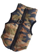 Kurtka DLA PSA KOTA Ciepła KAMIZELKA UBRANKO na zimę szelki MORO ZIELONE S