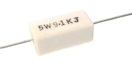 Rezystor mocy 5W ceramiczny 9,1 kiloohm - 4 sztuki