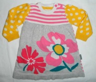 NUTMEG SUKIENKA SUKIENECZKA DZIANINA KWIATY BDB