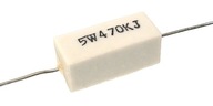 Rezystor mocy 5W ceramiczny 470 kiloohm - 3 sztuki