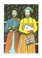 Pocztówka - Królowa Elżbieta II i 'Yes! We Have No Bananas'