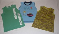 Koszulki bez rękawa 3 PAK stan bardzo dobry R. 122 ~~ _Wyprzedaż_ ~~
