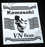Защита радиатора kawasaki vn 800 череп череп фото, цена