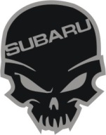 Subaru череп наклейка-поршень отражатель-для выбору фото, цена
