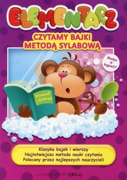 Elementarz czytamy bajki metodą sylabową Akademia malucha nauczyć czytania