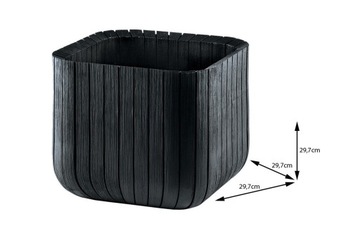 KETER DONICZKA DONICA CUBE PLANTER 3xM ANTRACYT