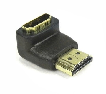 Адаптер Qoltec HDMI A «папа» HDMI A «мама» угловой