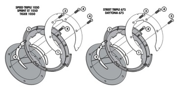 KAPPA BF02K Кольцо-переходник TANKLOCK TRIUMPH