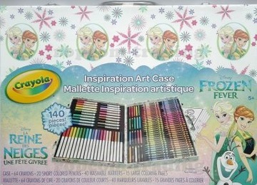 CRAYOLA FROZEN Набор в чемодане Мелки Маркеры 140 шт.