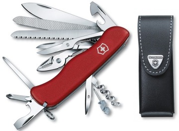 Victorinox 0.8564, scyzoryk Work Champ + etui skórzane 4.0524.3, 111 mm