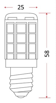 Светодиодная лампочка 1,4Вт холодная LED-TAB-27 x SMD