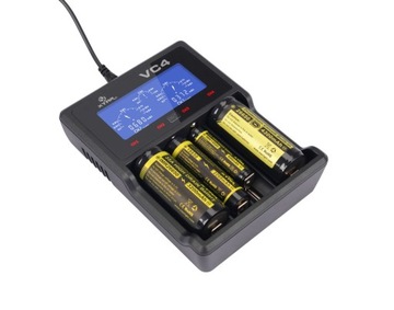 ЗАРЯДНОЕ УСТРОЙСТВО XTAR VC4 18650 26650 ЖК-дисплей