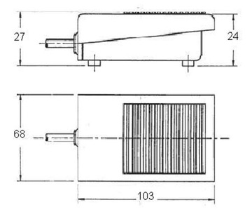 Ножной переключатель ФС-1 (10А; IP50) 1м; Металл; Высоко