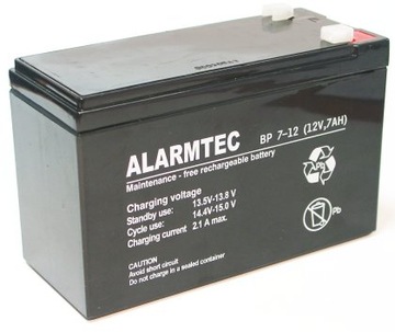 Батарея ALARMTEC BP 7-12 для ТЕЛЕФОННОЙ ПАНЕЛИ (10 шт.)