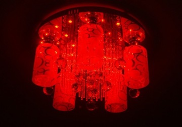 370 NOWOCZESNY ŻYRANDOL LAMPA SUFITOWA PLAFON LED