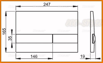 AlcaPLAST Chrome-MAT M1732 Кнопка смыва DELFIN