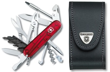 Victorinox 1.7725.T, карманный нож Cyber ​​Tool M + кожаный чехол 4.0521.3