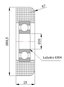 fi 88.5 GATE ROLLER ролики для ворот ДЛЯ ТЕЛЕЖКИ ДЛЯ ВОРОТ