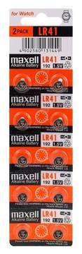 10x ЩЕЛОЧНАЯ БАТАРЕЯ MAXELL LR41 AG3 192 L736