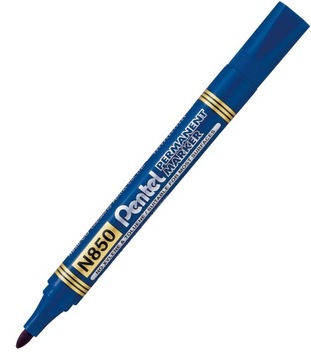 Перманентный маркер PENTEL N850, круглый наконечник, СИНИЙ