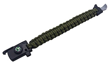 БРАСЛЕТ PARACORD SURVIVAL 5-в-1 С ВОЕННЫМ НОЖОМ ДЛЯ ВЫЖИВАНИЯ