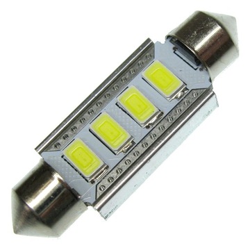 C5W Светодиодная лампа 39мм 4x SMD 5630 12В CANBUS