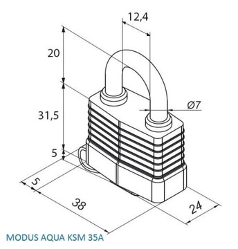 KŁÓDKA GERDA MODUS AQUA 45MM WZMOCNIONA ZATRZASKOWA WODOODPORNA PAŁĄKOWA