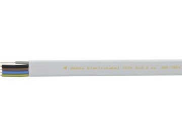 Przewód płaski drut YDYP 5x2,5mm 1mb