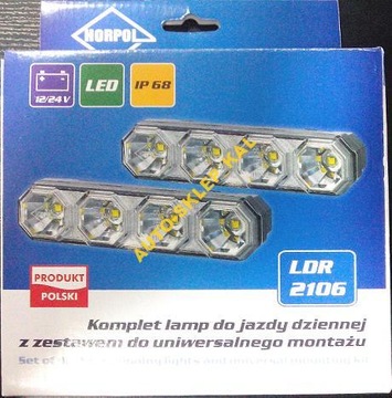 ŚWIATŁA LAMPY DZIENNE 12V 24V MOCNE LED made in UE