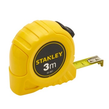 Лента складная Stanley 3 м желтая конструкция 30-487