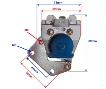 ТОРМОЗНОЙ СУППОРТ ПЕРЕДНИЙ QT-4 SHARPY