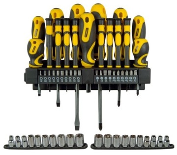 НАБОР ОТВЕРТОК STANLEY НАКОНЕЧНИКИ БИТЫ Stanley 57 шт. Отвертки 62-143