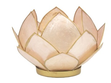 большой подсвечник, LOTUS SHELL LAMP, розовый, распродажа