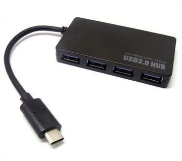 Концентратор USB 3.1 USB-C Type C на 4 порта USB 3.0