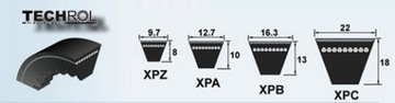 РЕМЕНЬ ЗУБЧАТЫЙ КЛИНОВОЙ РЕМЕНЬ XPA 782 ЗУБЧАТЫЙ