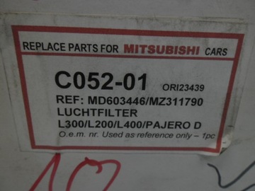 Воздушный фильтр L300 MITSUBISHI PAJERO НОВЫЙ