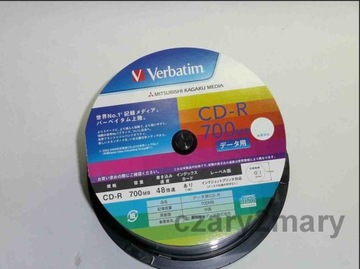 Verbatim CD-R Printable Sonic-AZO Japan, конверт для компакт-дисков, 10 шт.