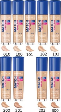 Тональная основа Rimmel Match Perfection, все цвета